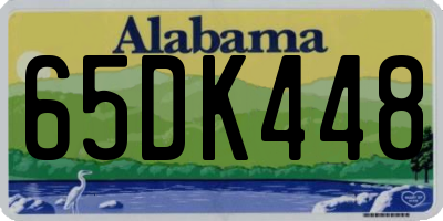 AL license plate 65DK448