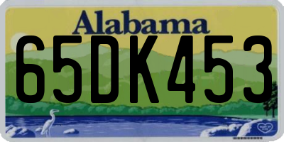 AL license plate 65DK453