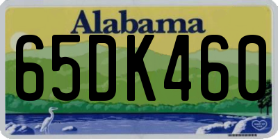 AL license plate 65DK460