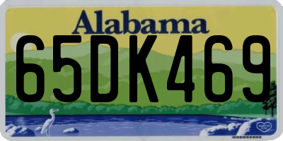 AL license plate 65DK469