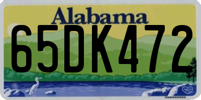 AL license plate 65DK472