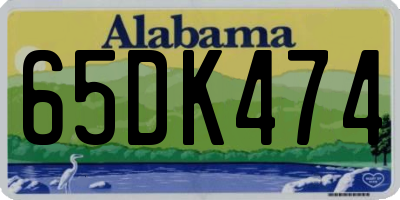 AL license plate 65DK474