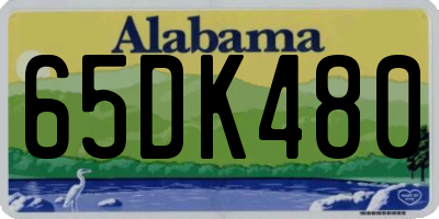 AL license plate 65DK480