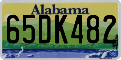 AL license plate 65DK482