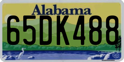 AL license plate 65DK488