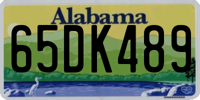 AL license plate 65DK489