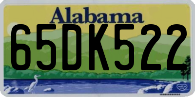 AL license plate 65DK522