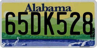 AL license plate 65DK528