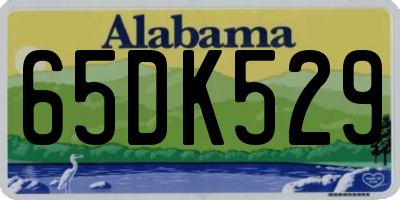 AL license plate 65DK529
