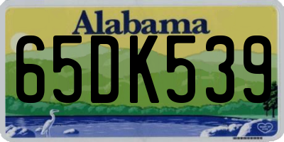 AL license plate 65DK539