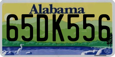 AL license plate 65DK556