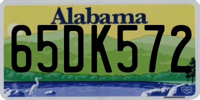 AL license plate 65DK572