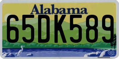 AL license plate 65DK589