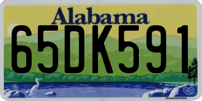 AL license plate 65DK591