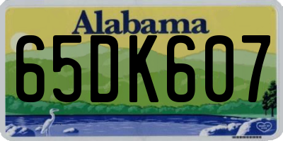 AL license plate 65DK607
