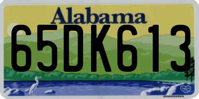 AL license plate 65DK613