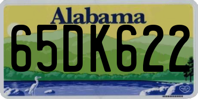 AL license plate 65DK622