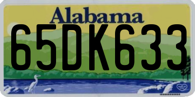 AL license plate 65DK633