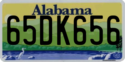 AL license plate 65DK656