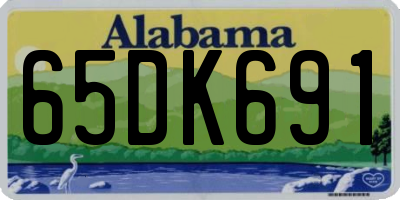 AL license plate 65DK691
