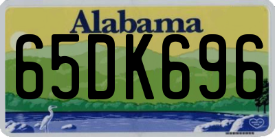 AL license plate 65DK696