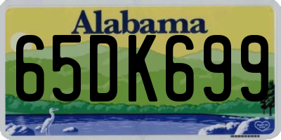 AL license plate 65DK699