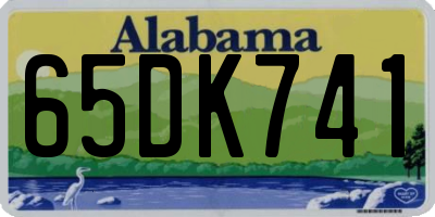 AL license plate 65DK741