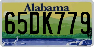 AL license plate 65DK779