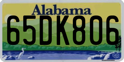 AL license plate 65DK806