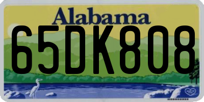 AL license plate 65DK808