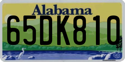 AL license plate 65DK810