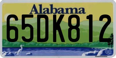 AL license plate 65DK812