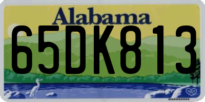 AL license plate 65DK813