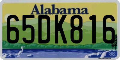 AL license plate 65DK816