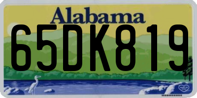 AL license plate 65DK819