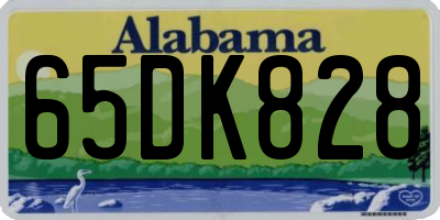 AL license plate 65DK828