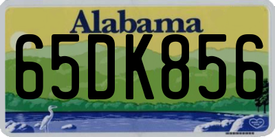 AL license plate 65DK856