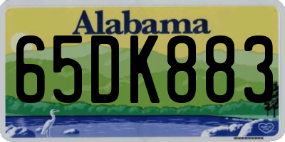 AL license plate 65DK883