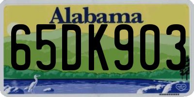 AL license plate 65DK903
