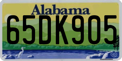 AL license plate 65DK905