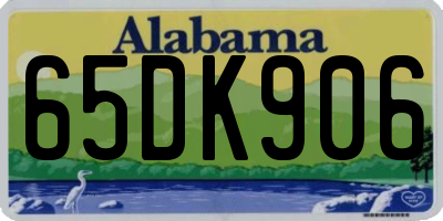 AL license plate 65DK906
