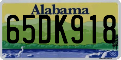 AL license plate 65DK918