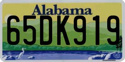 AL license plate 65DK919