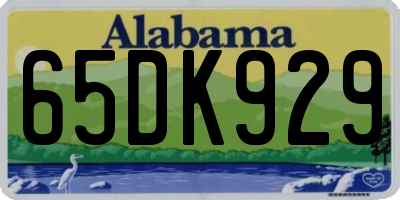 AL license plate 65DK929