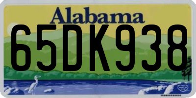 AL license plate 65DK938