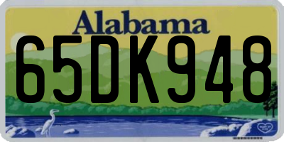 AL license plate 65DK948