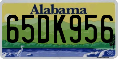AL license plate 65DK956