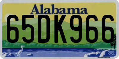 AL license plate 65DK966