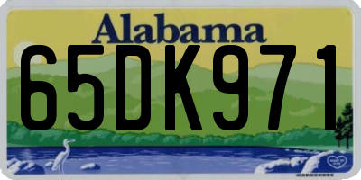 AL license plate 65DK971