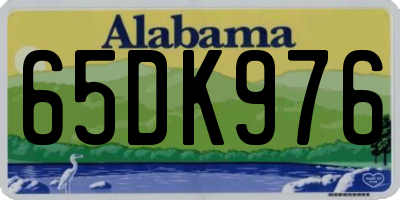 AL license plate 65DK976
